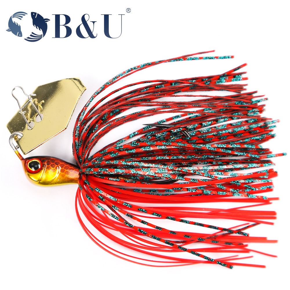 Fishing Lure Blade Bait - B&U Fishing Lure Chatter Bait Spinner