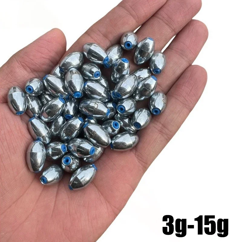 Fishing Lure Spinnerbait - 10pcs/Lot Alloy Hollow Olive Fishing Sinkers