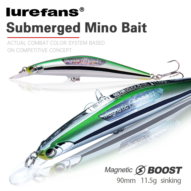 Fishing Lure Crankbait - Lurefans Mồi Cá 11.5G 90Mm Chìm