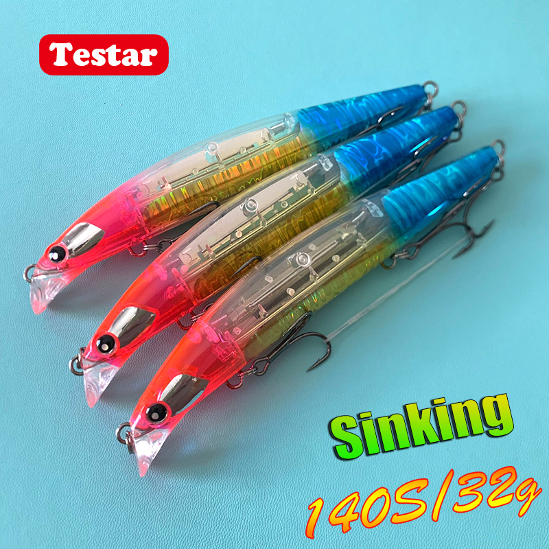 Fishing Lure Buzzbait - Testar Sinking Minnow Bait 140mm 32g