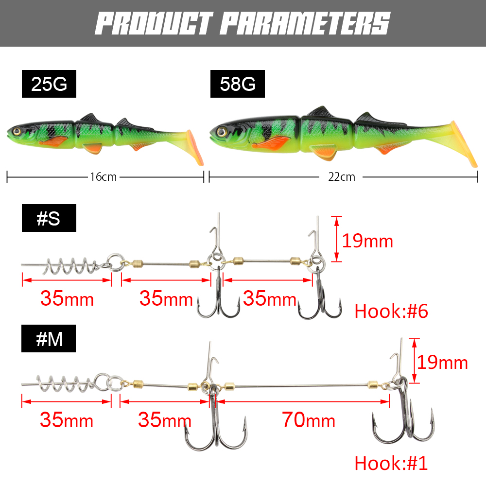 Spinpoler Pike Stinger Rig Hoo - đánh giá và giá Fishing Lure Swimbait