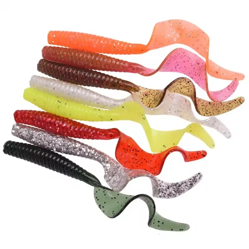 5pcs/Lot Worm Curly Soft Bait  - đánh giá và giá Fishing Lure Swimbait