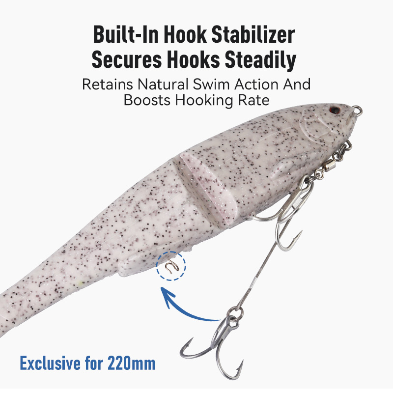 1pc Soft Jointed Swimbait Sink - đánh giá và giá Fishing Lure Popper
