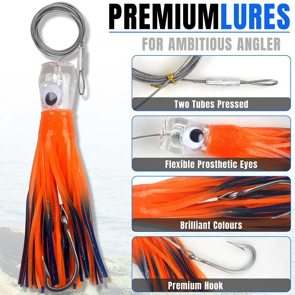 6Pcs Saltwater Tolling Lures S - đánh giá và giá Fishing Lure Buzzbait