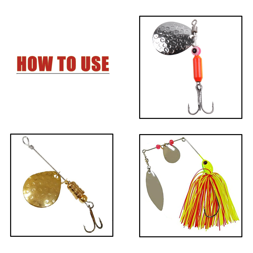 50 Mồi Câu Con Quay Cánh Quạt  - đánh giá và giá Fishing Lure Buzzbait