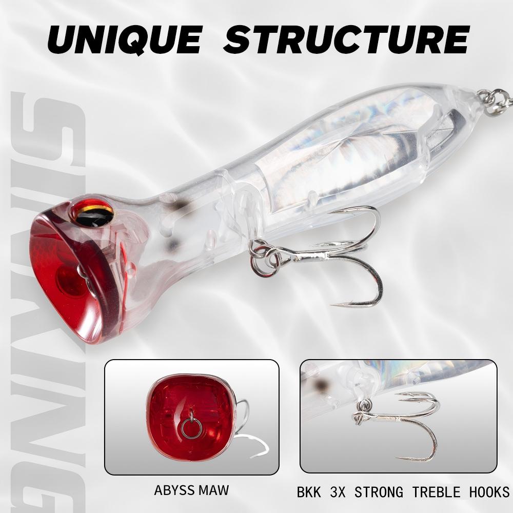 Hunthouse Topwater Floating Po - đánh giá và giá Fishing Lure Popper