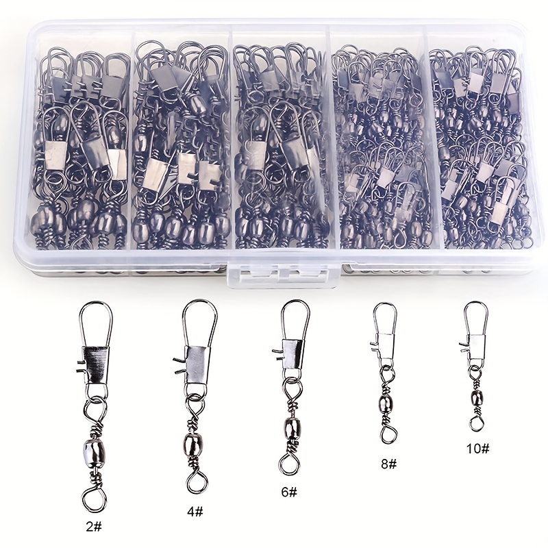 50/200pcs Barrel Snap Swivel F - đánh giá và giá Fishing Lure Spinnerbait